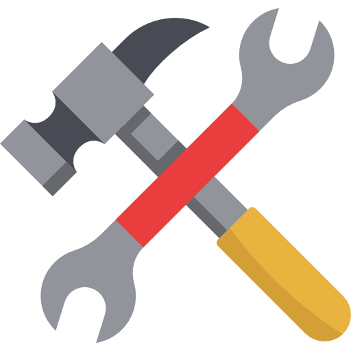 Hammer and wrench icon